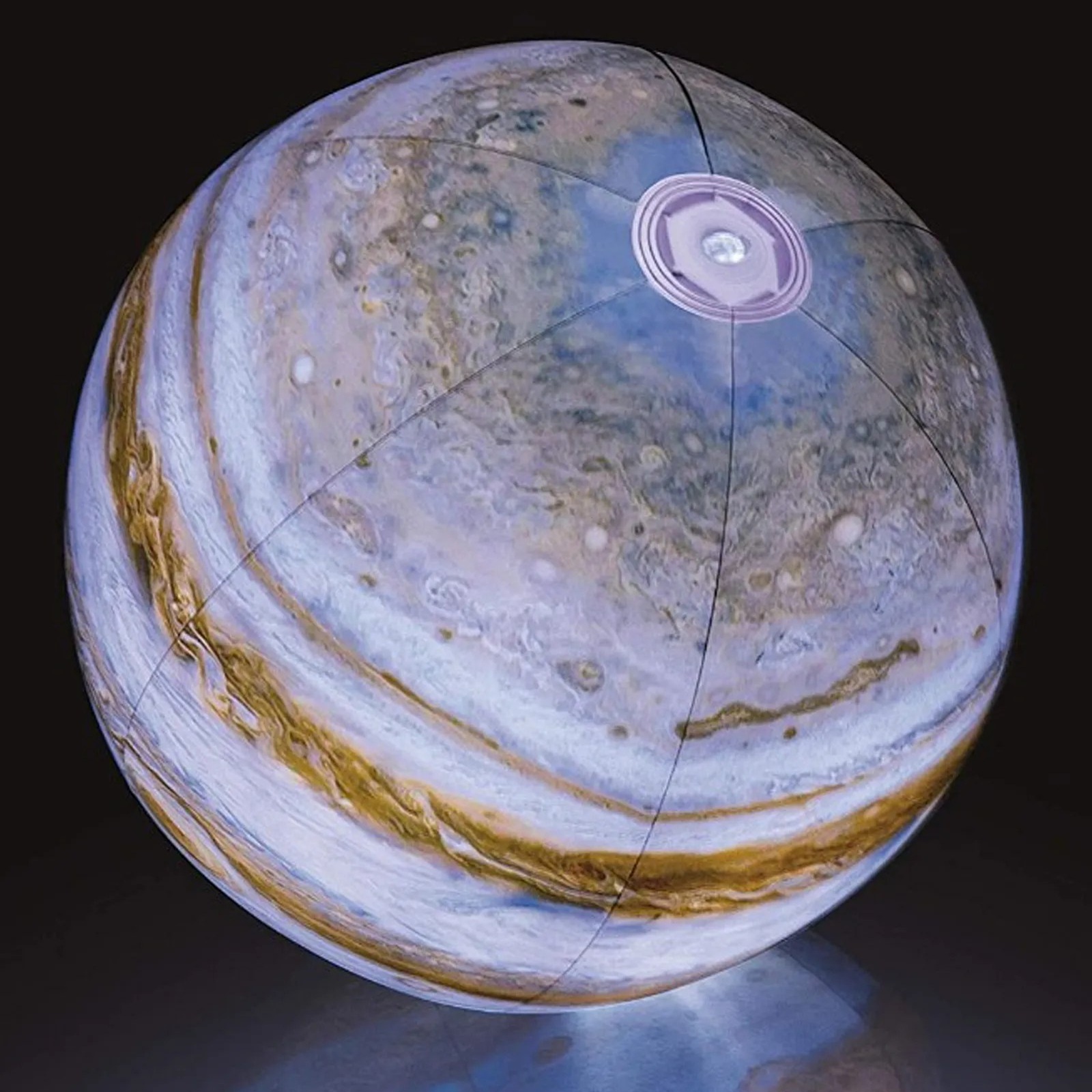 Мяч надувной пляжный 61 см с подсветкой Bestway Jupiter Explorer Glowball 31043