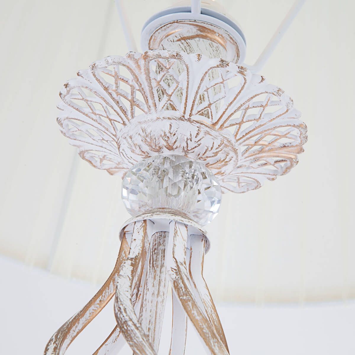 Торшер  01003/1 белый с золотом Классика