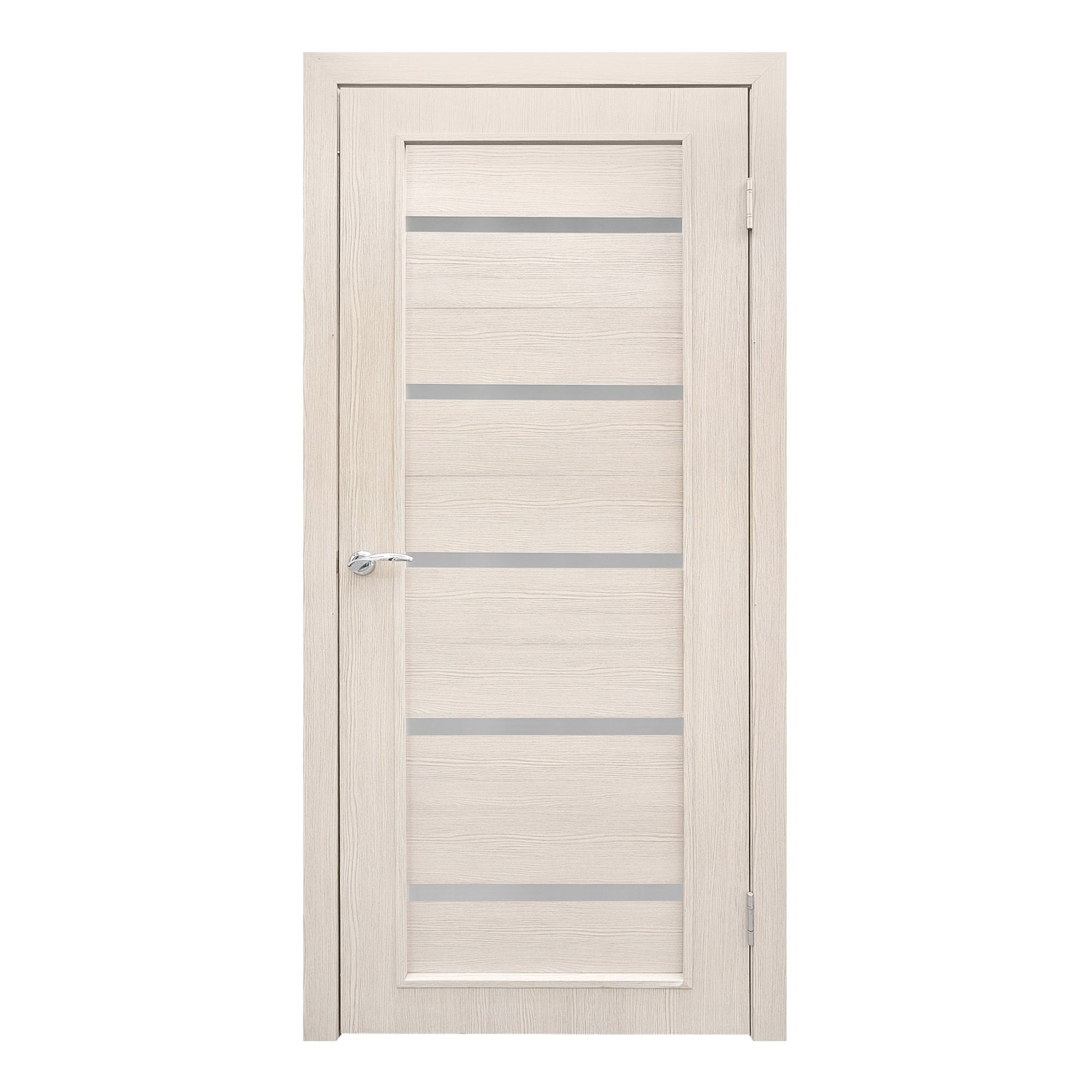 Полотно дверное ДО ЭКОЛайт 1 800мм соренто сатинат капучино ламинированное 3D пленка