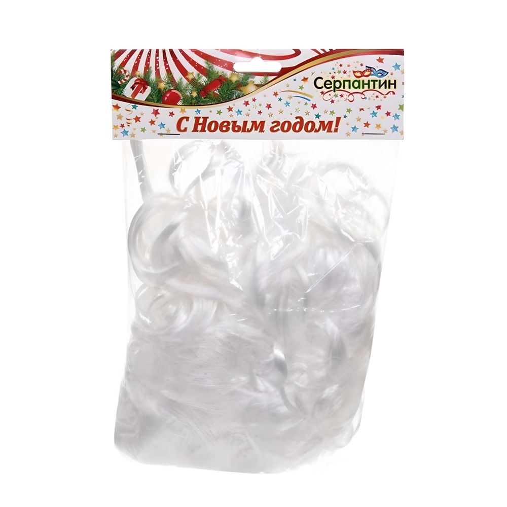 Парик карнавальный Мерлин белый