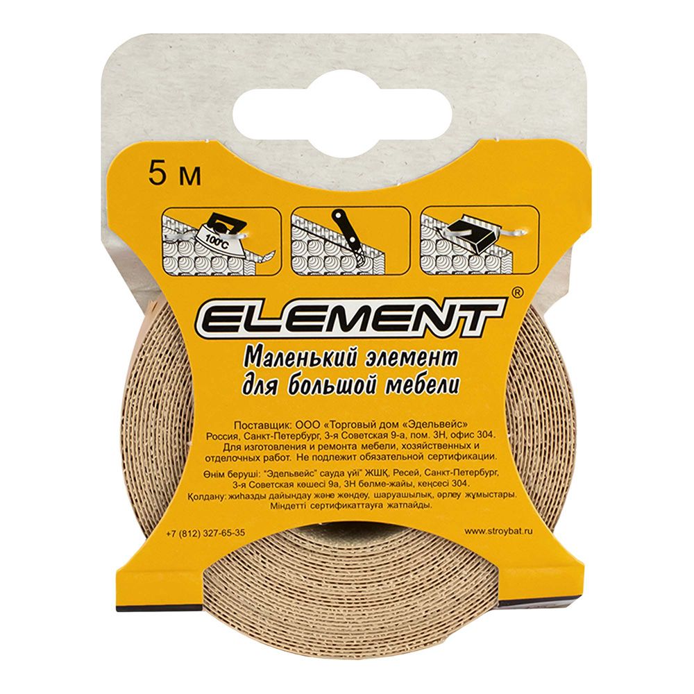 Кром.лента мелам.с кл.19мм(5151)бук бав (5 м)"Elem