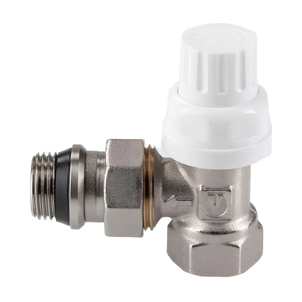 Клапан термостатический со сгоном угловой 1/2'' Valtec VT.031.N.04 DVT310004