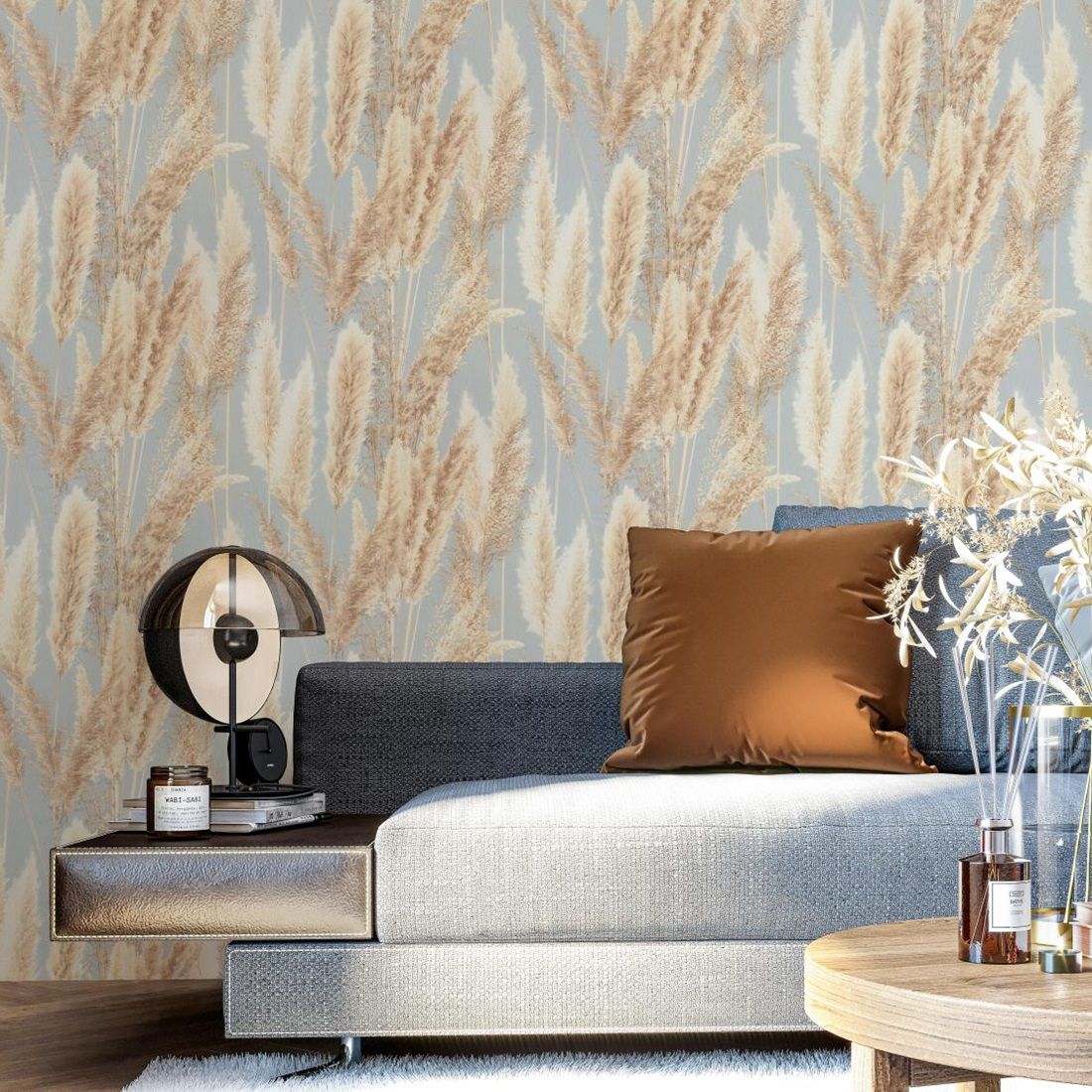 Обои VV72086-62 Палитра 1,06х10 м Cortaderia голубой