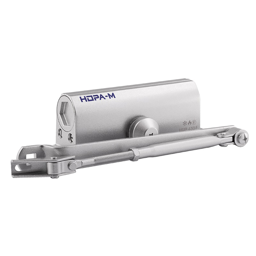Доводчик дверной 50-120 кг серебро Нора-М Isparus 430