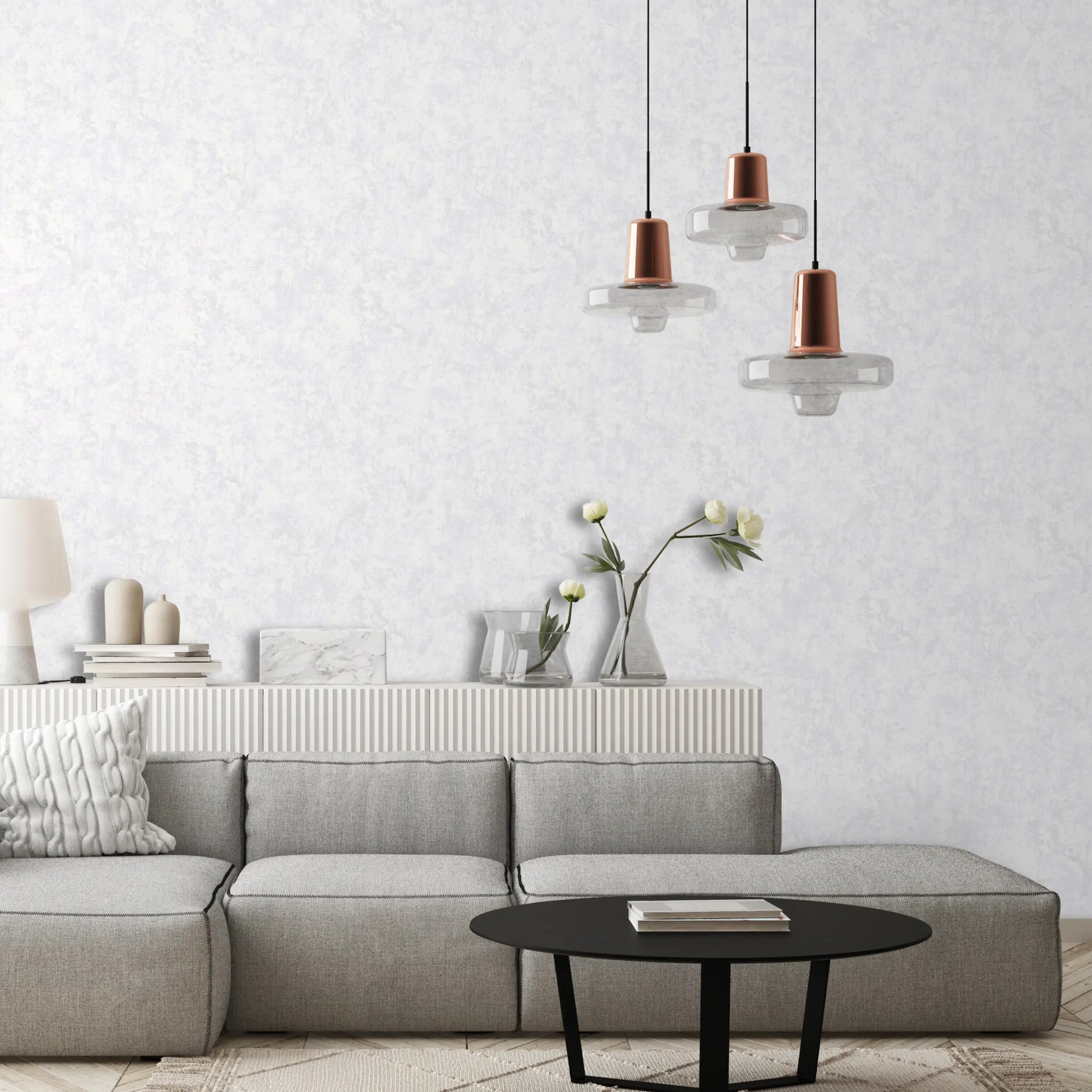 Обои Profi Deco Color Arlin 60599-04 белые однотонные 1,06х10,05 м