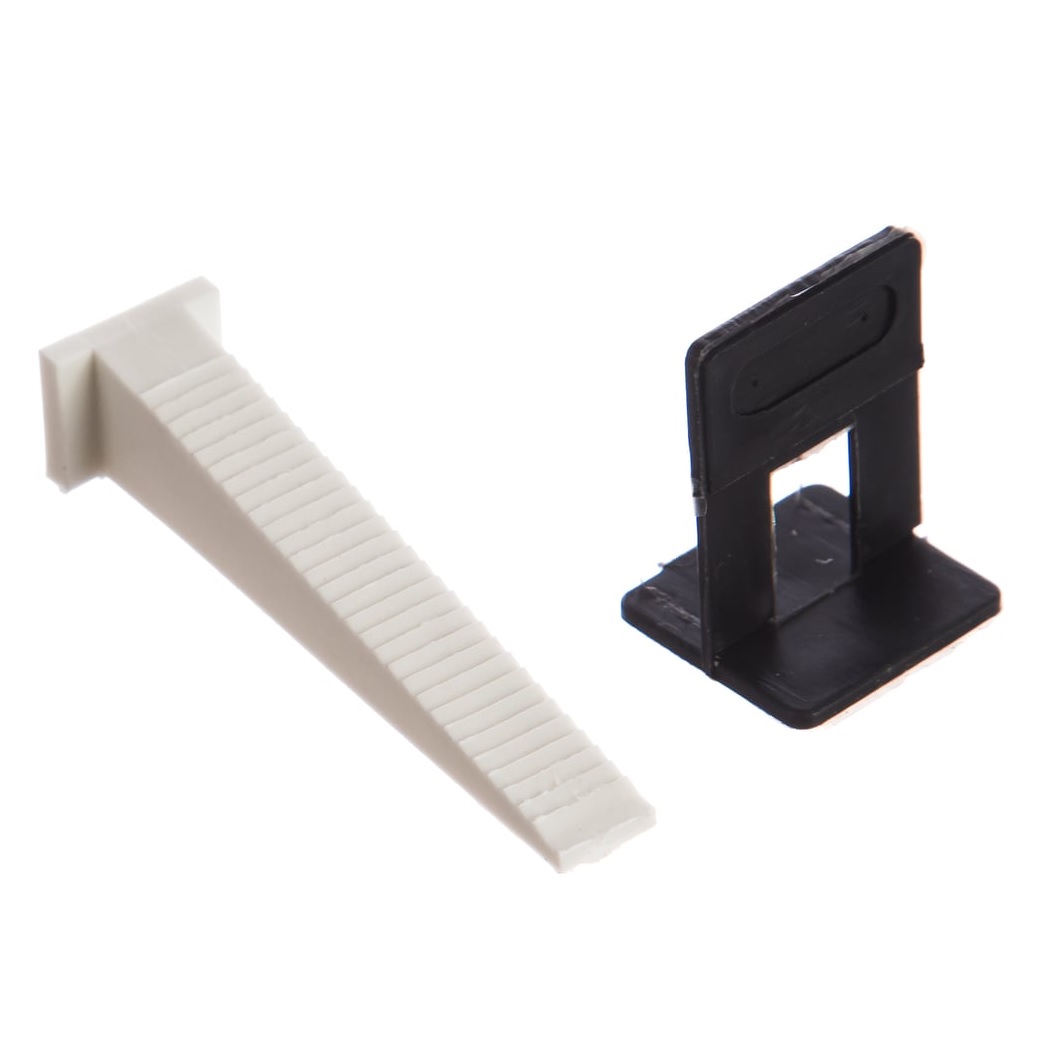 Комплект для выравнивания плитки клин и зажим СВП Ремоколор 1,4 мм 50/50 шт