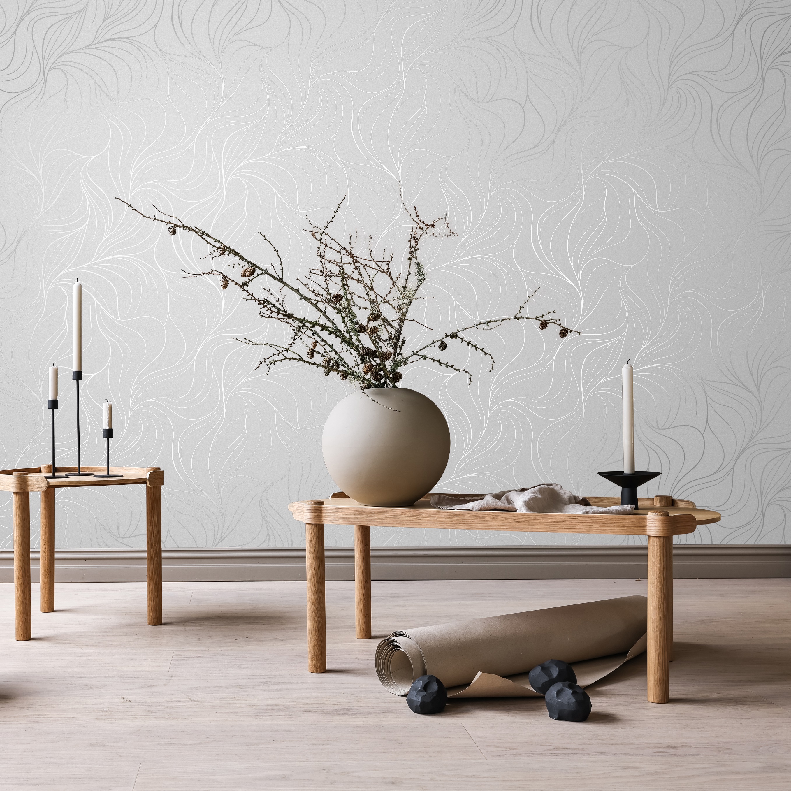 Обои Erismann Дольче 61044-04 серые абстракция 1,06х10 м