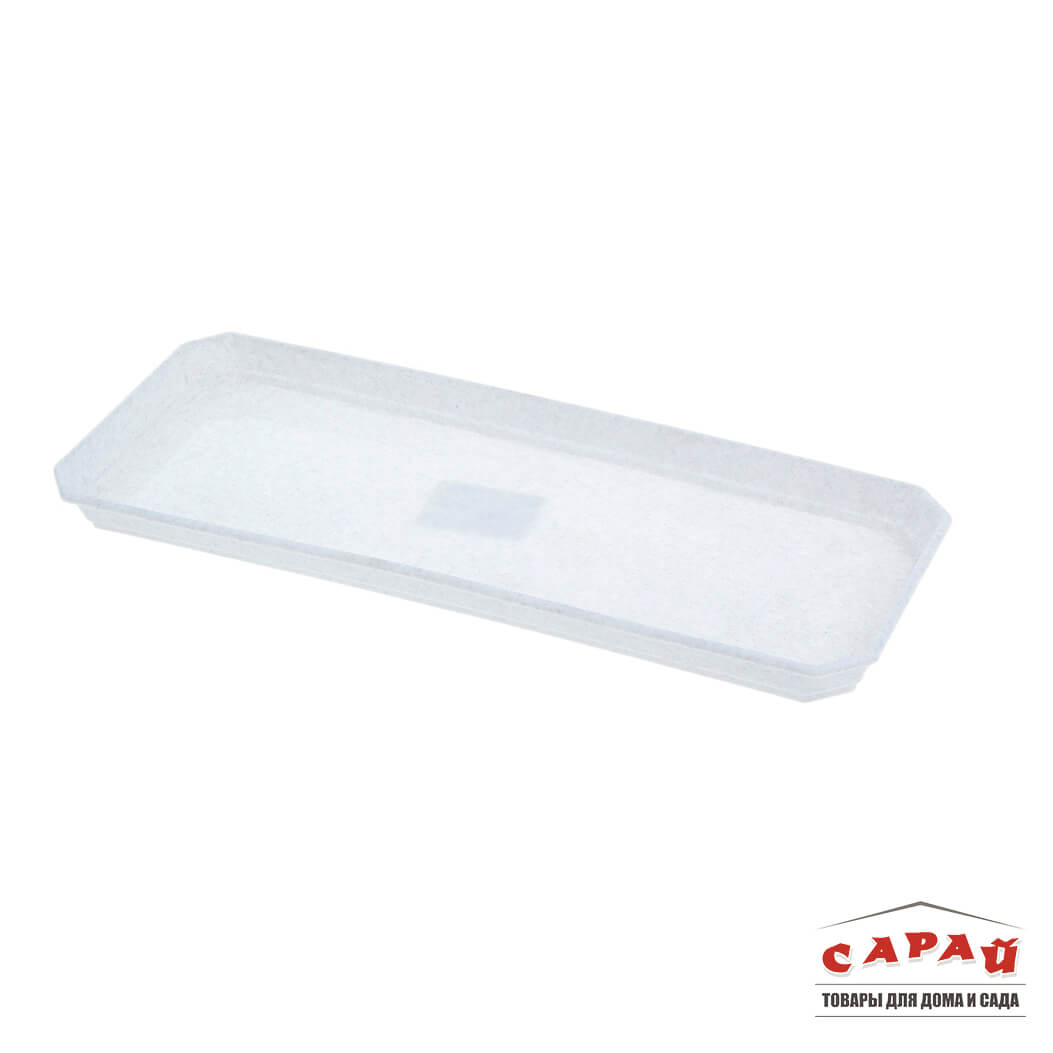 Поддон для ящика балконного мрамор 60 см