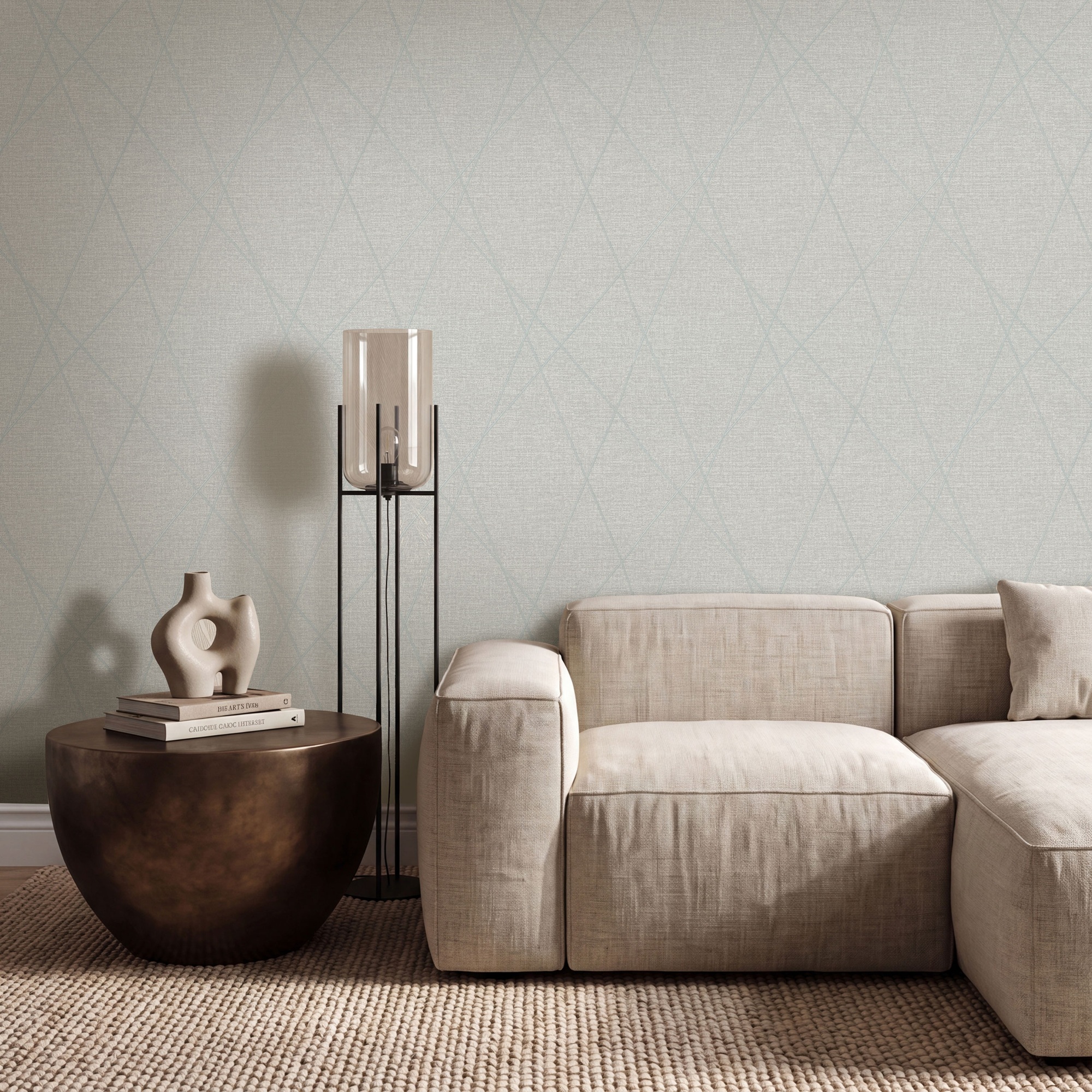 Обои Euro Decor Вектор 7375-11 серые геометрия 1,06х10,05 м