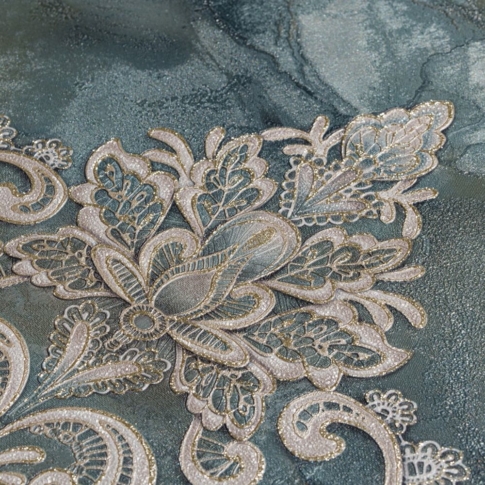 Обои 11144-05 Артекс 1,06x10 м Кружево зеленый