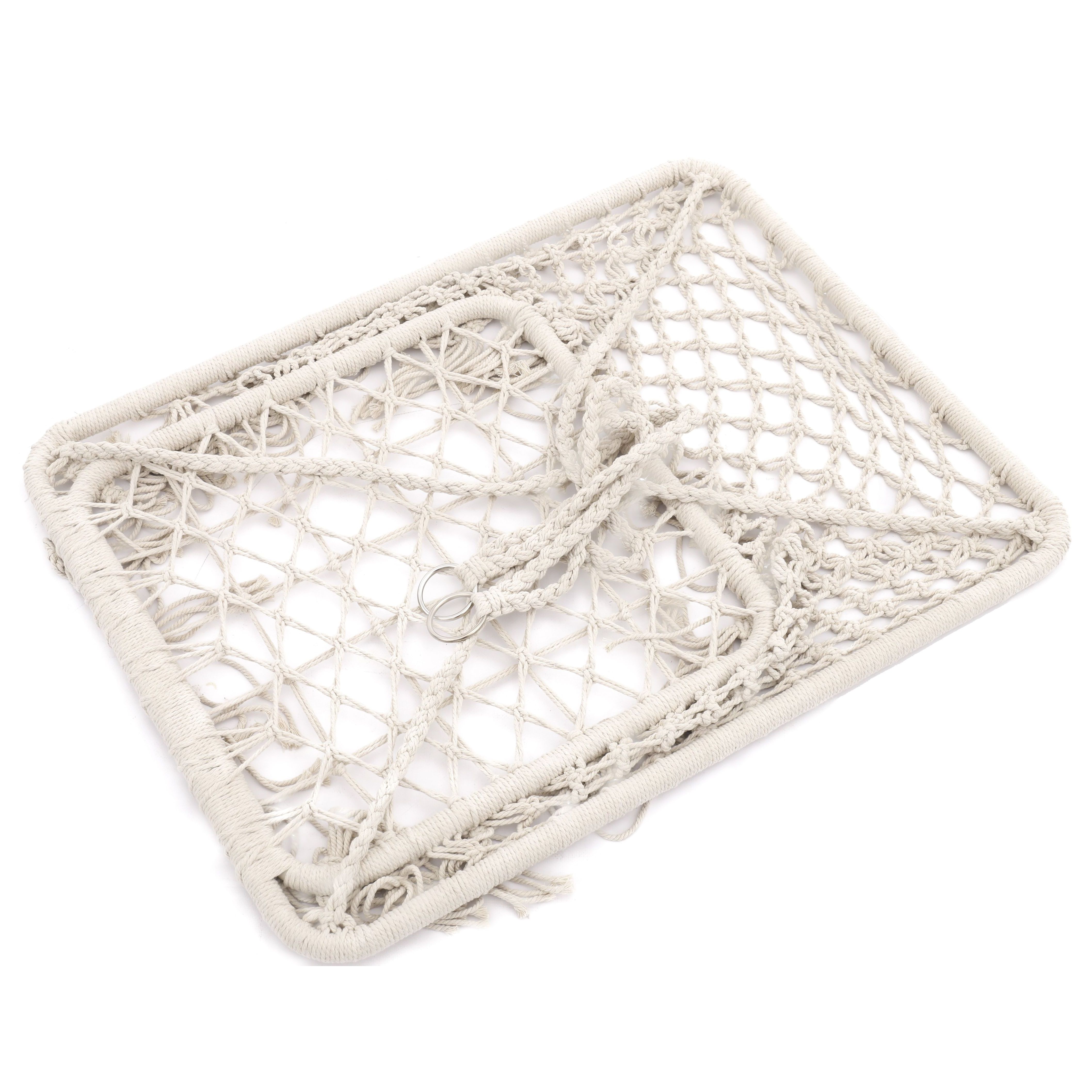 Качели подвесные плетеные Nolita 600х1100/500х580 мм до 110 кг бежевые 10922-7414