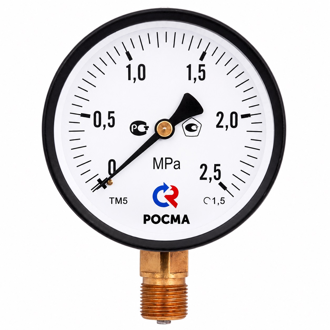 Манометр радиальный 10 бар 63х1/4" ТМ-310Р Росма