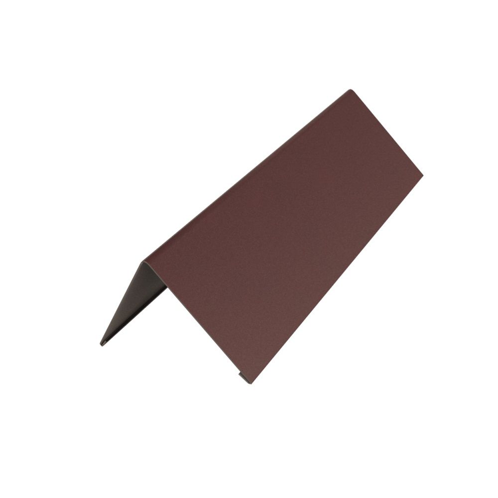 Конек с отбортовкой металл 200х200х2000 мм RAL 8017 шоколад