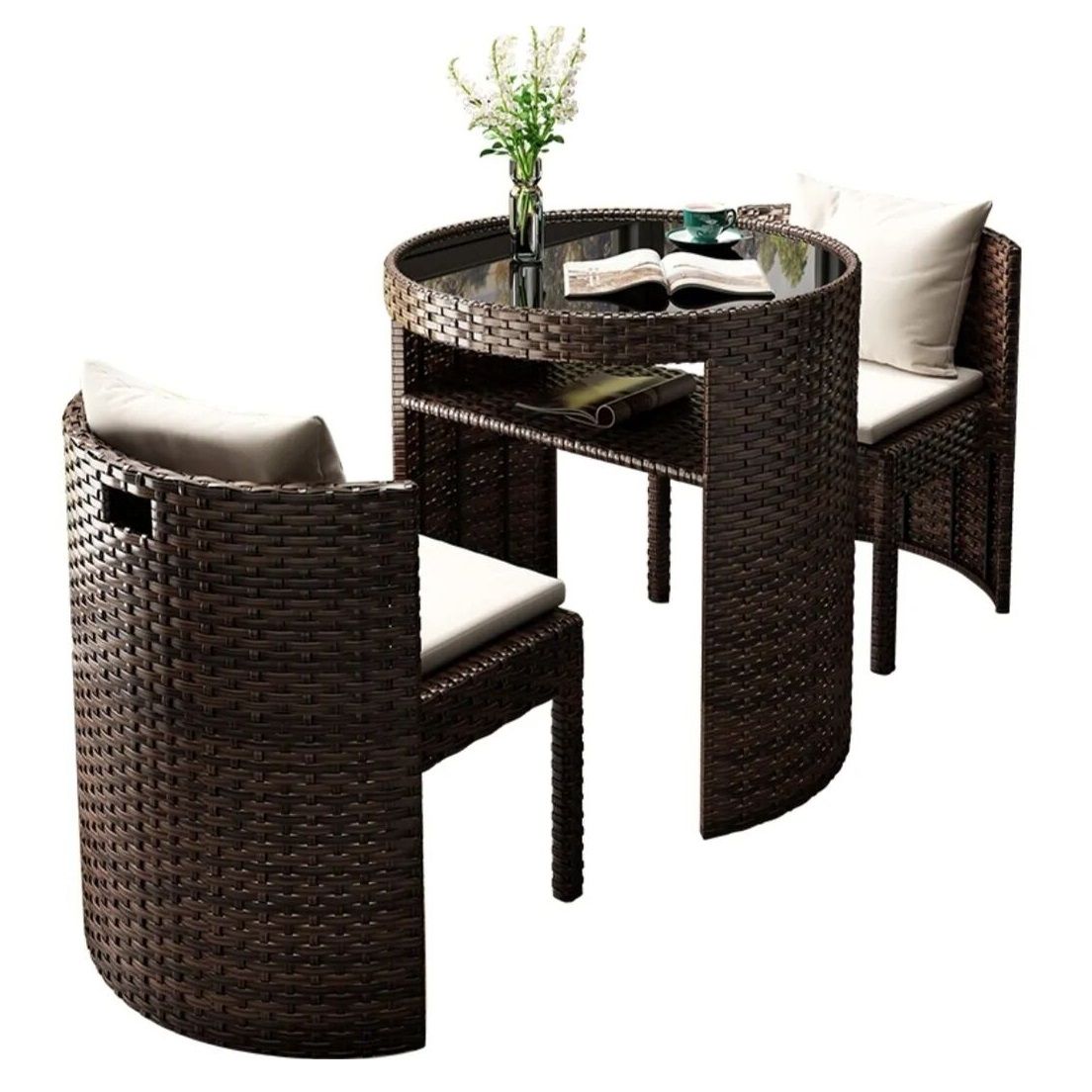 Комплект мебели Nolita (стол, 2 стула, 4 подушки)