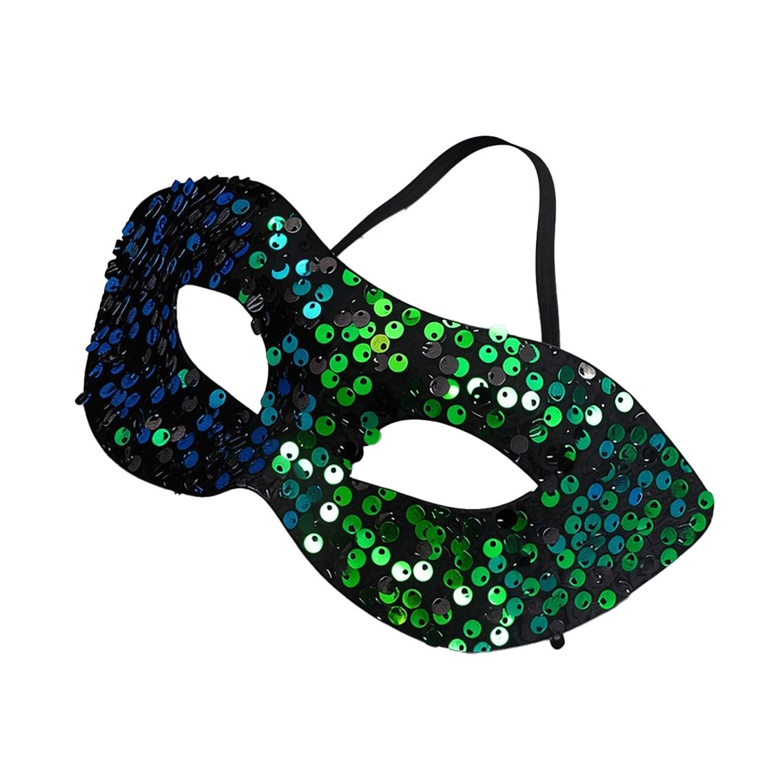 Маска карнавальная с пайетками 18х9 см микс 2024-8536