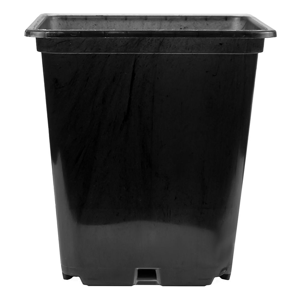 Горшок для рассады 0,5 л квадратный черный