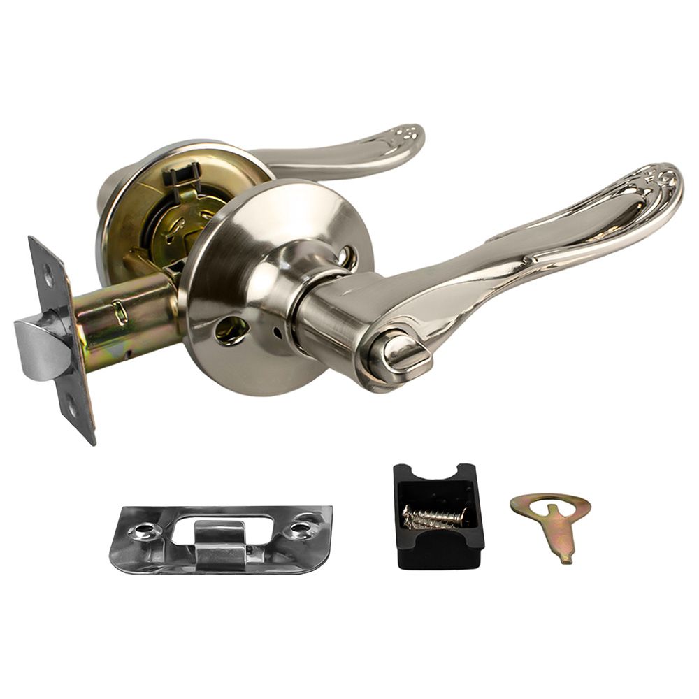 Ручка-защелка дверная 6030 SN-B фикс.мат.никель PUNTO