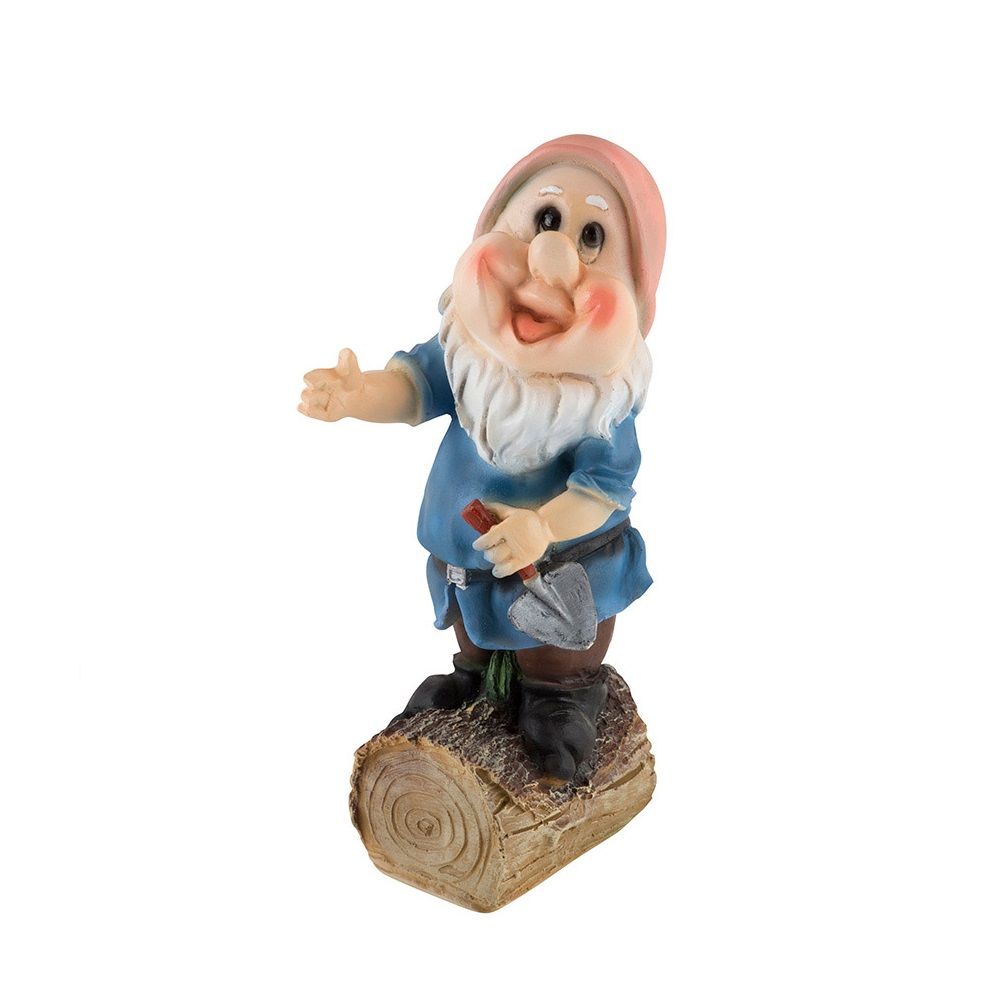 Фигура садовая Гномик малый с лопатой h32 см 169338