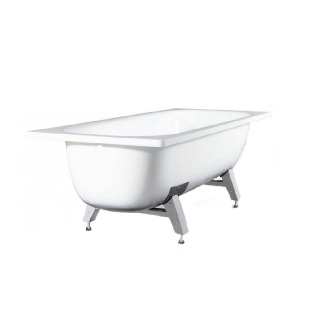 Ванна стальная Antika 105х65 см белая орхидея без ранта с опорной подставкой