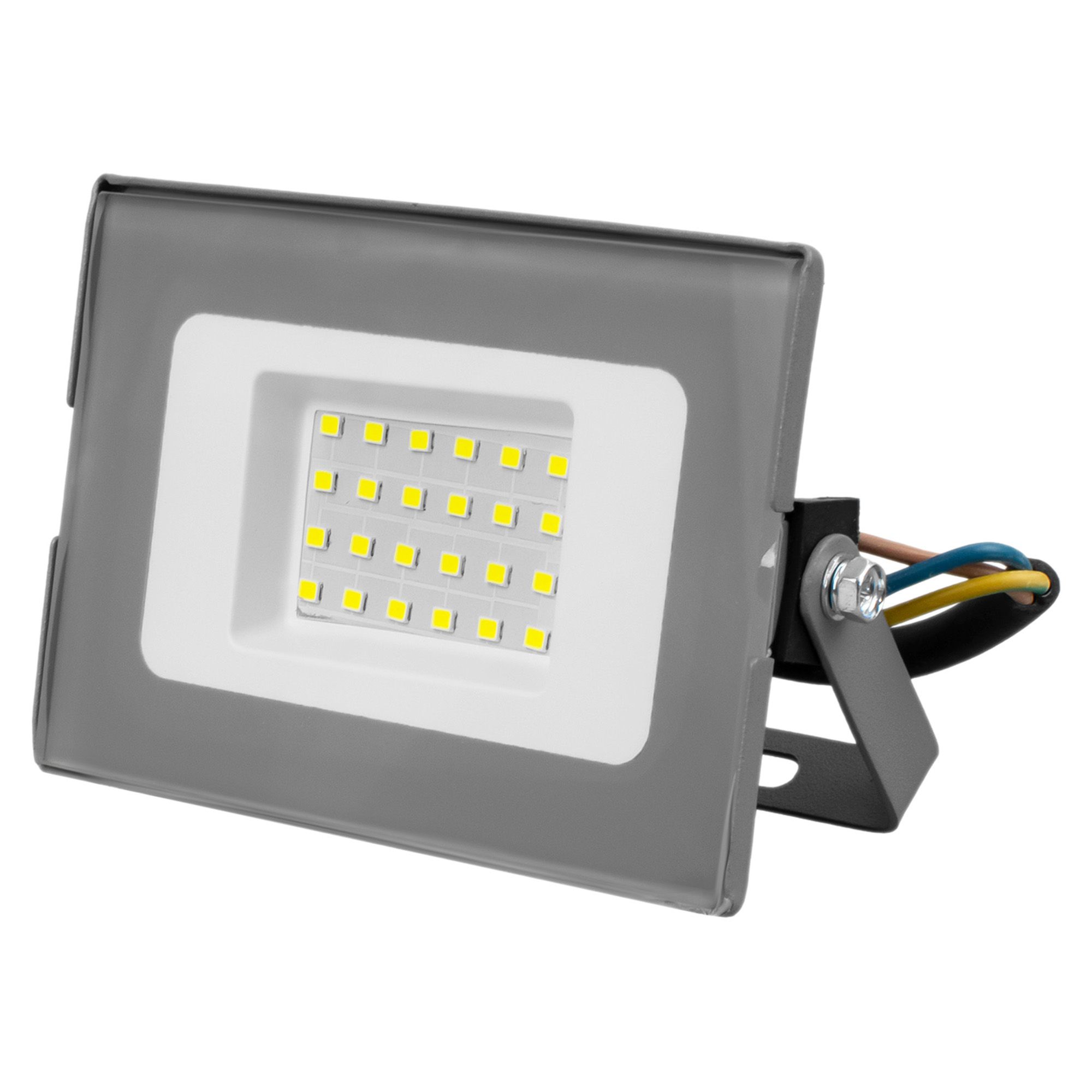 Прожектор LED 20W VLF7-20-6500-mini-G 6500К 2400Лм 220V IP65 серый VKL electric