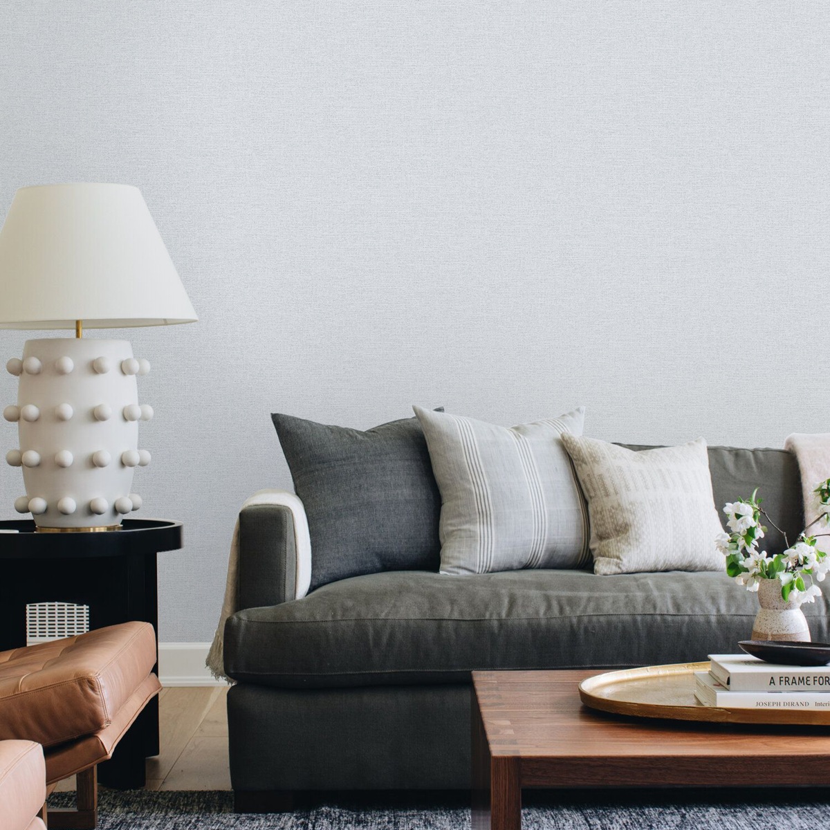 Обои Erismann Visavi 61053-06 серые однотонные 1,06х10 м