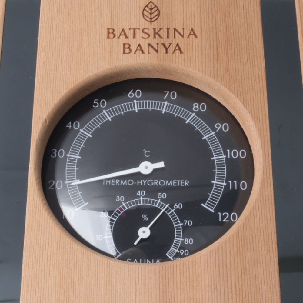 Термометр с гигрометром для бани Бацькина баня Premium 16х14,5х3 см