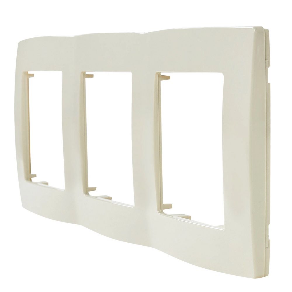 Рамка 3 поста 12-5003-02 ЭРА Эра12 слоновая кость