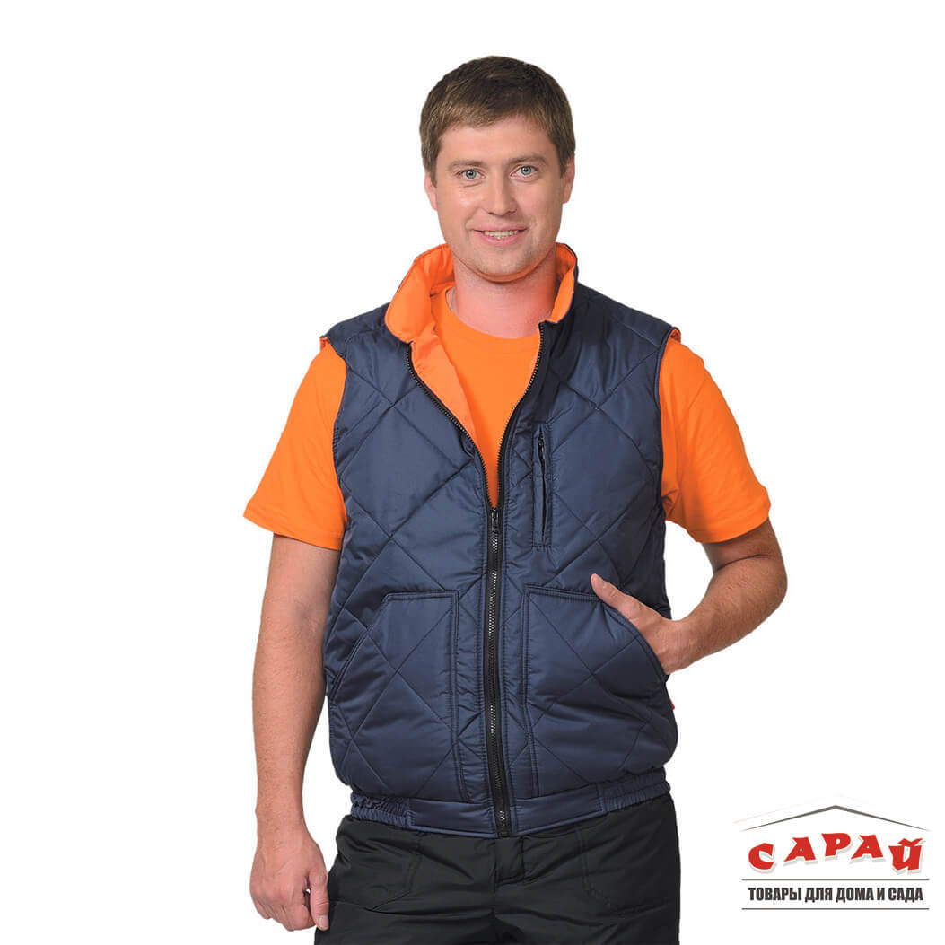 Жилет Европа темно-синий р.112-116/170-176