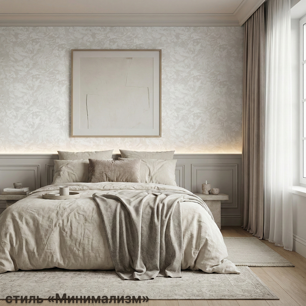 Обои Green Walls Фернандо С50 5056 02 бежевые штукатурка 1,06х10,05 м