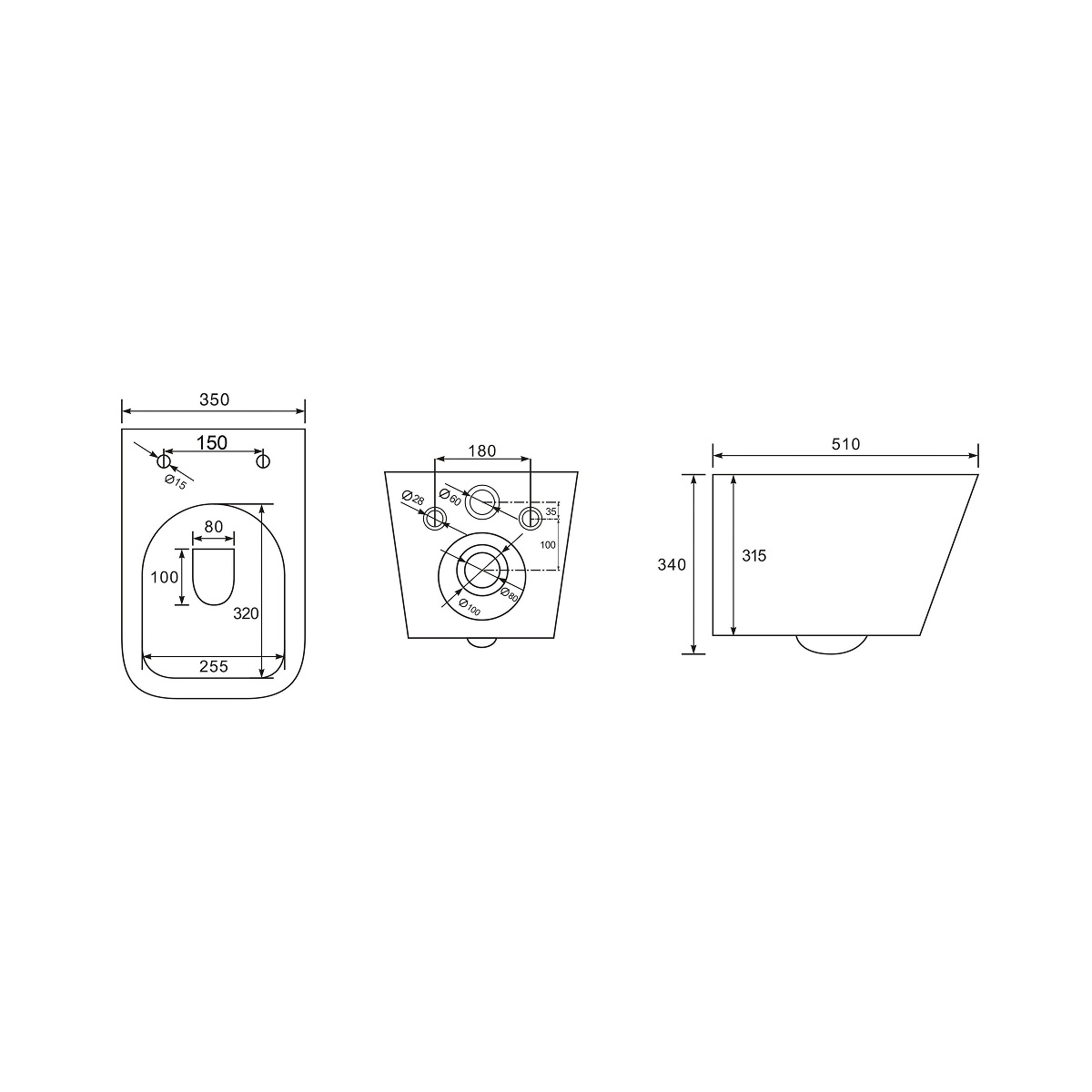 Унитаз подвесной безободковый Tokito Tatsumaki Торнадо Square 4.0 сиденье дюропласт микролифт
