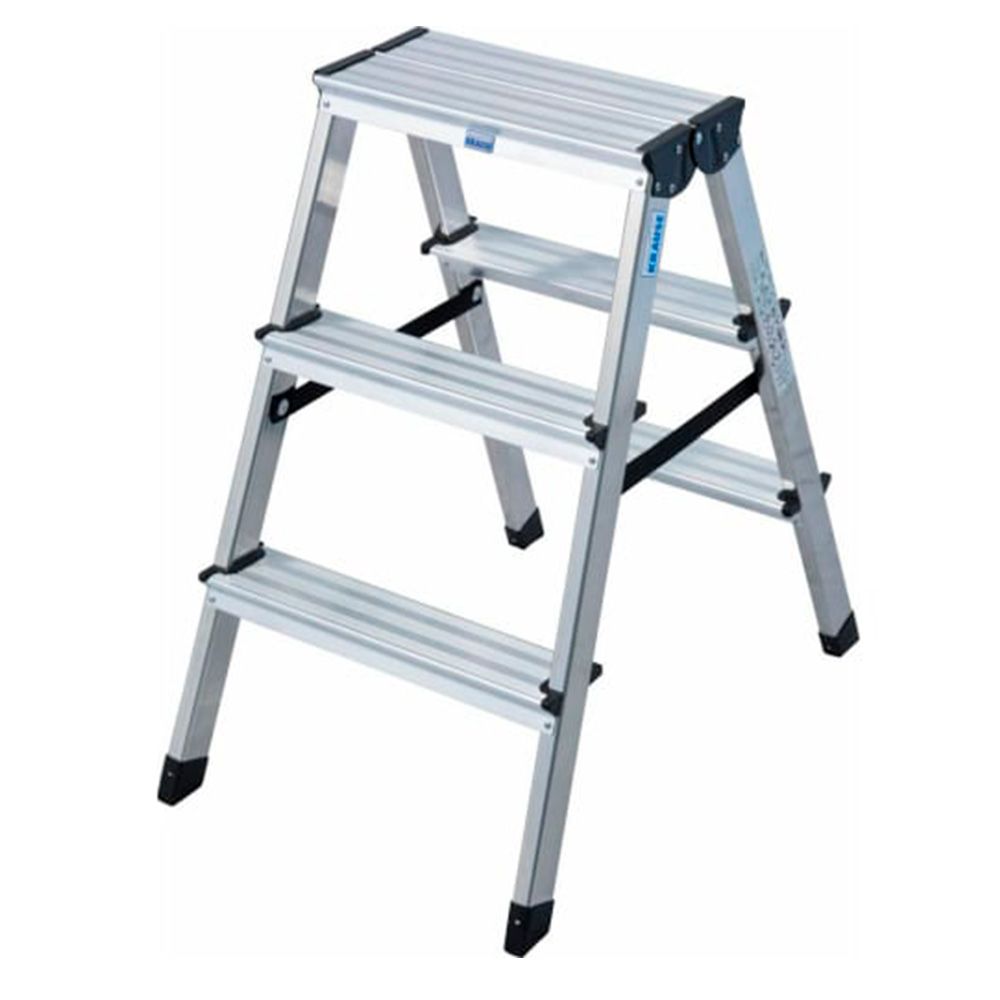 Стремянка алюминиевая двусторонняя 3 ступени