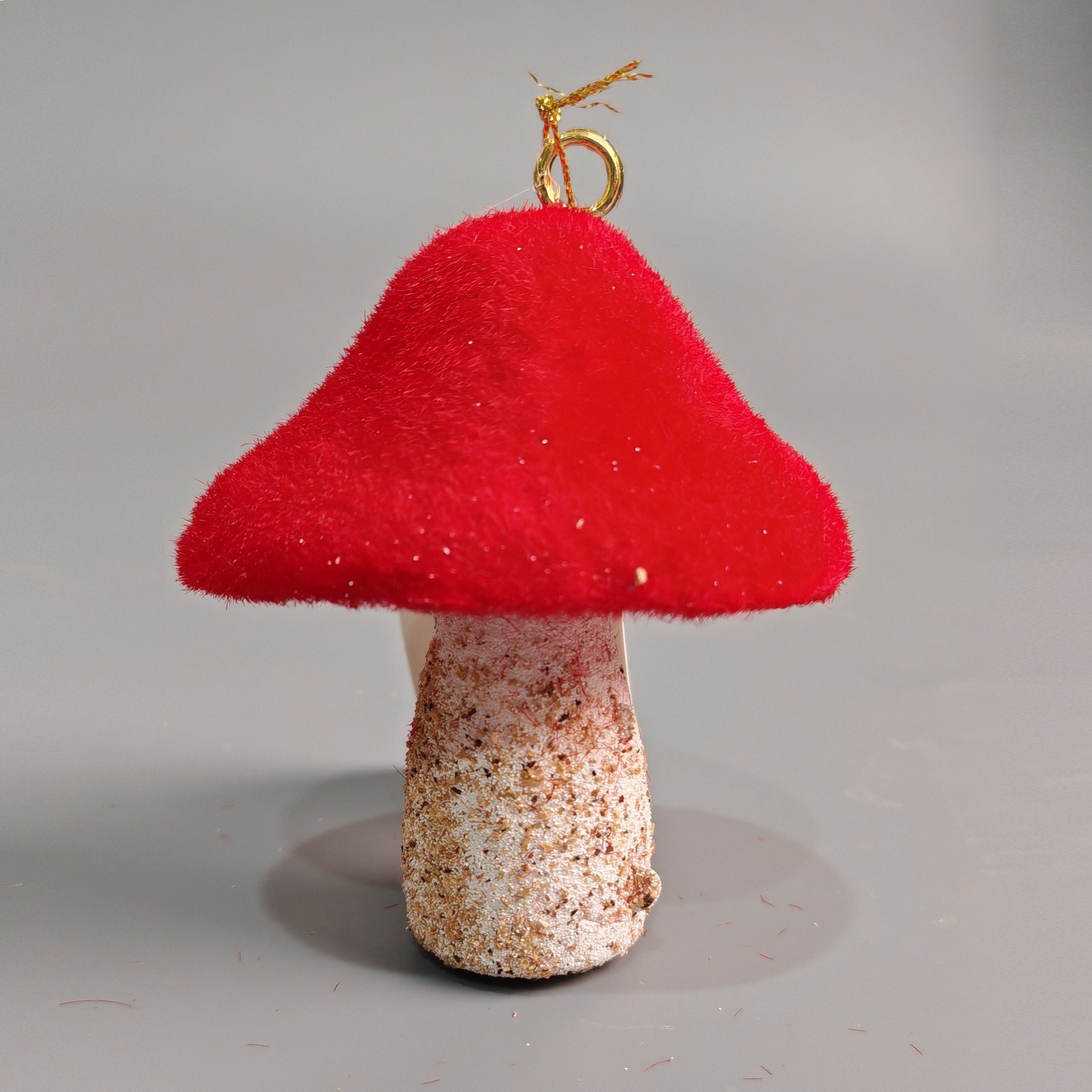 Игрушка елочная Моя Елочка Гриб 8х7 см красный 2025-0955