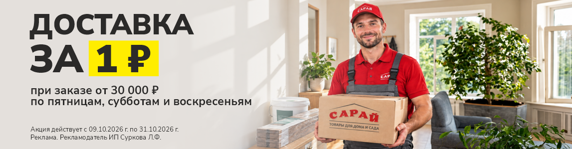 Доставка за 1 рубль!