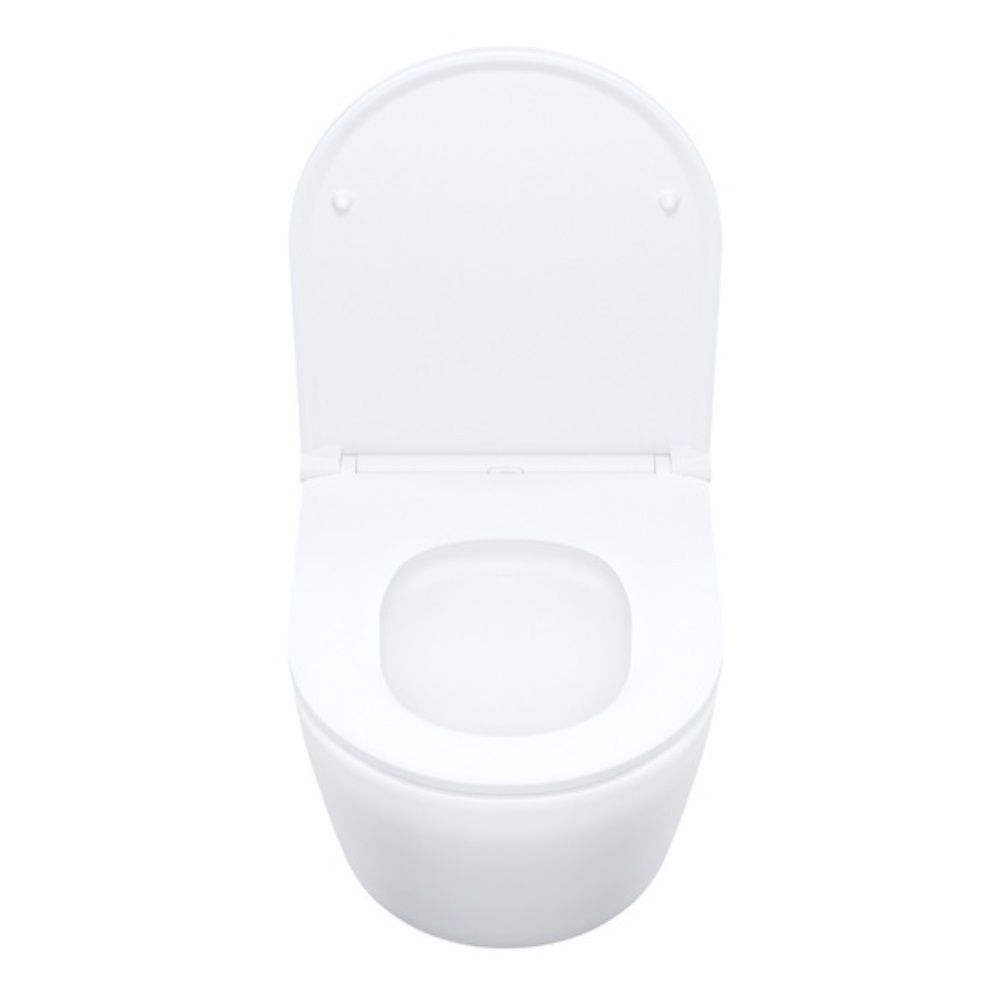 Унитаз подвесной безободковый Iddis Blanco BLQNDSEI25 сиденье дюропласт микролифт