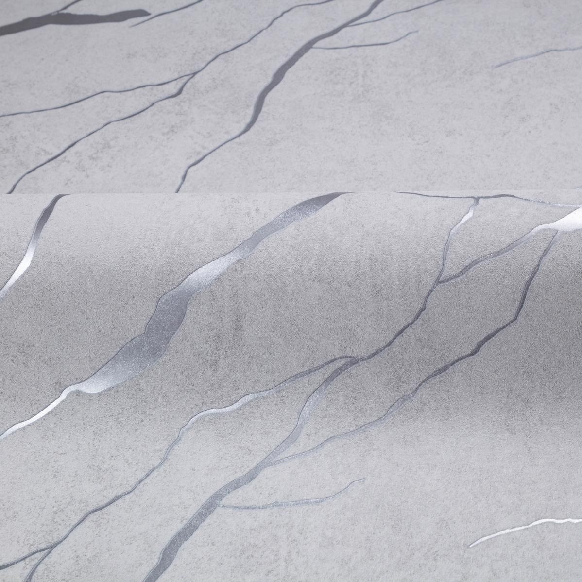 Обои Palitra Home Rich Potal HC72604-14 серые мрамор 1,06х10 м