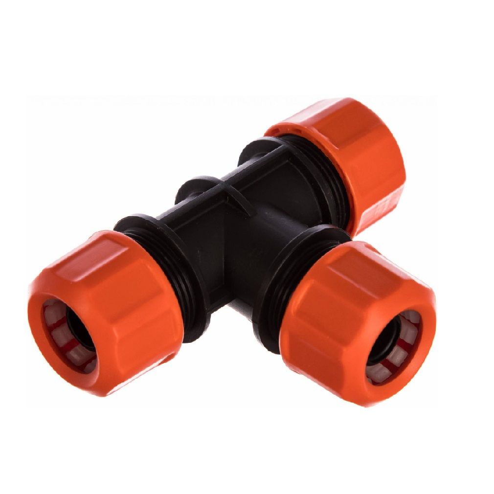 Тройник цанговый 3/4"-3/4"-1/2" Жук
