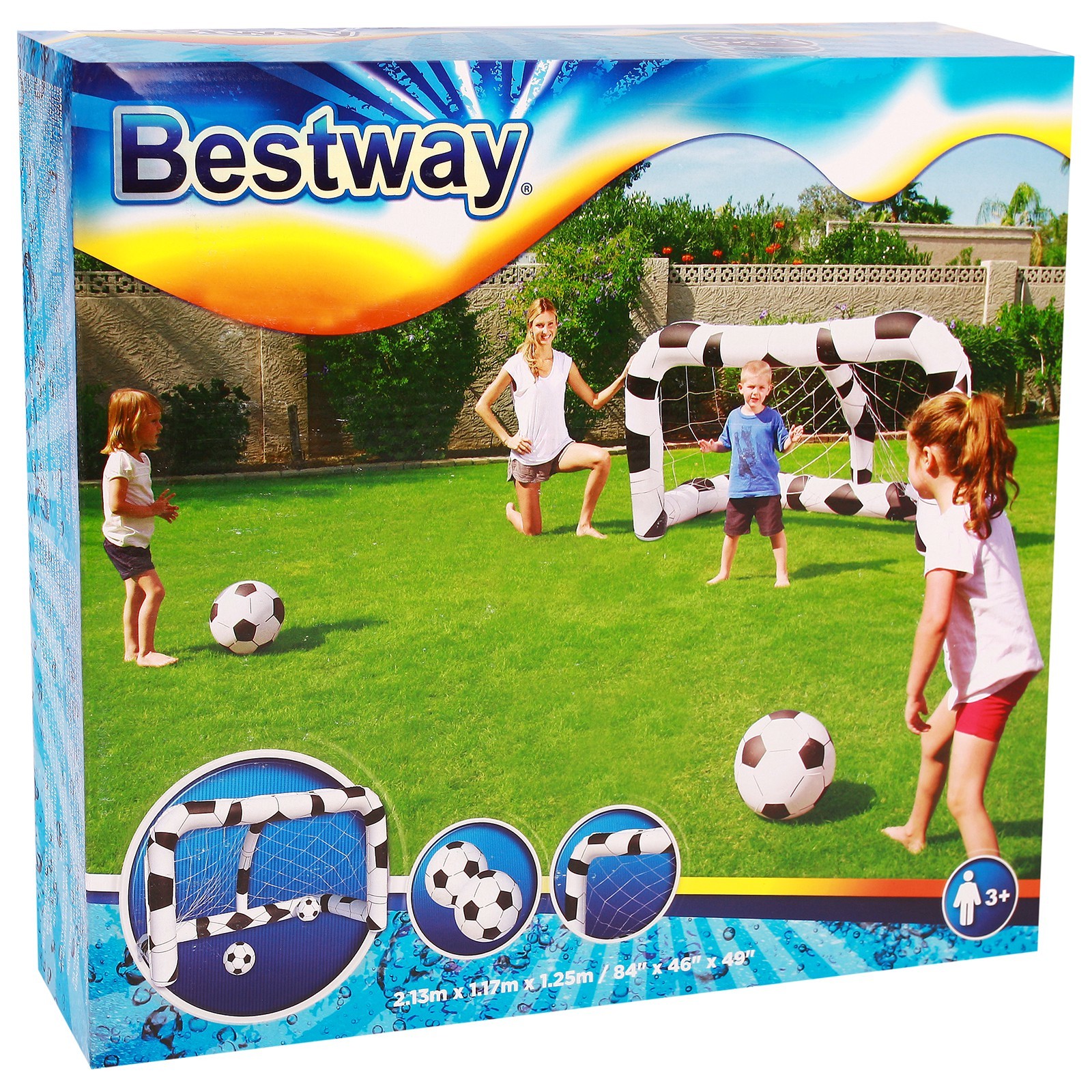 Набор футбольный надувной 213х117х125 см Bestway 52058