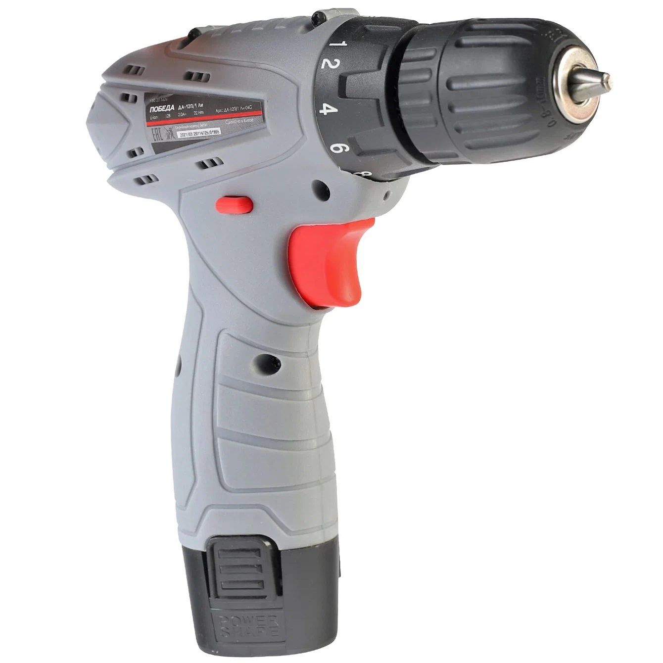 Дрель-шуруповерт аккумуляторная Победа ДА-12П/1 Ли
