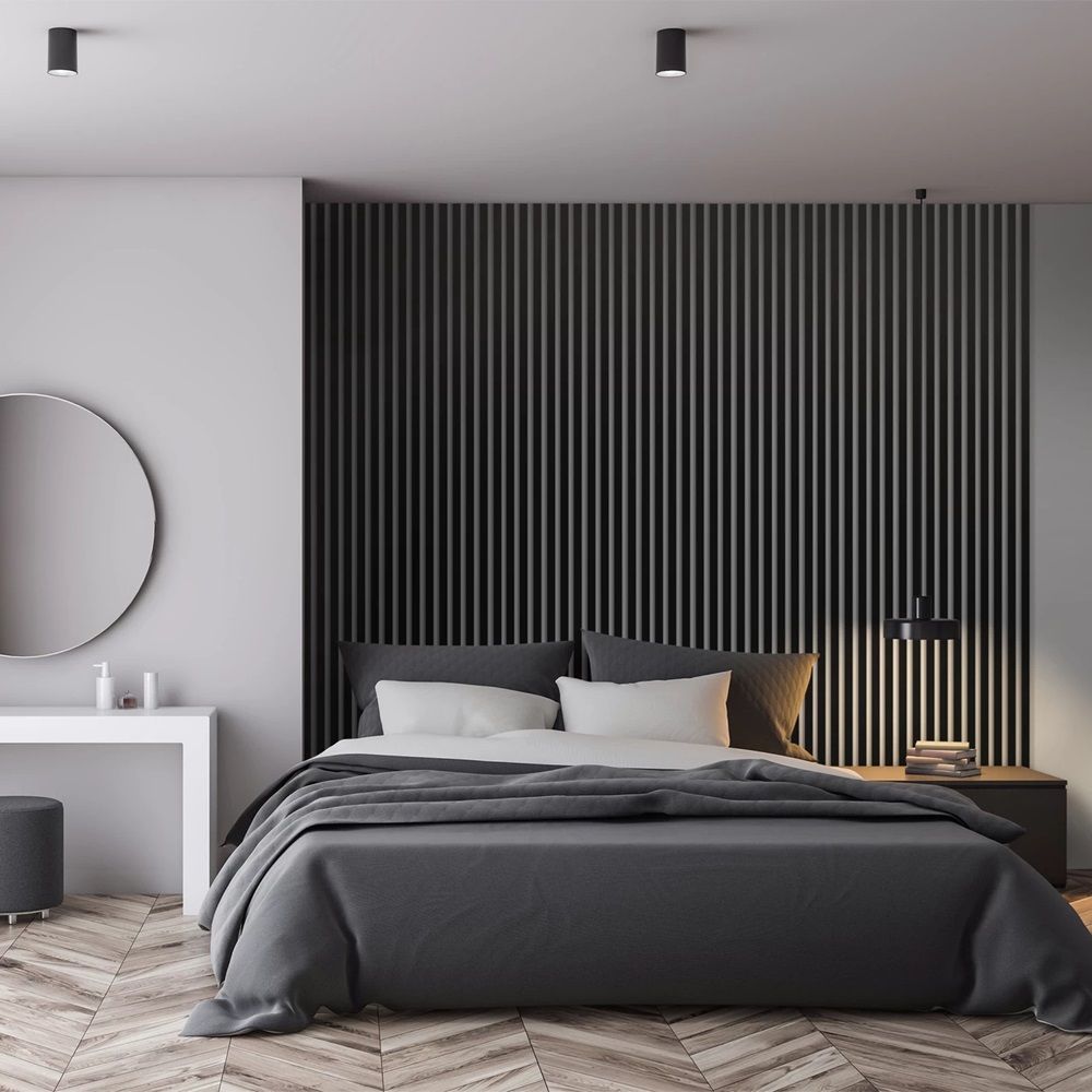 Рейка МДФ интерьерная 2700х16х35 мм Черный