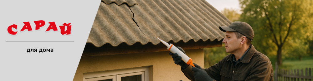 Чем заделать трещину в шифере на крыше: советы мастера, который чинил крыши в +35 и в −15