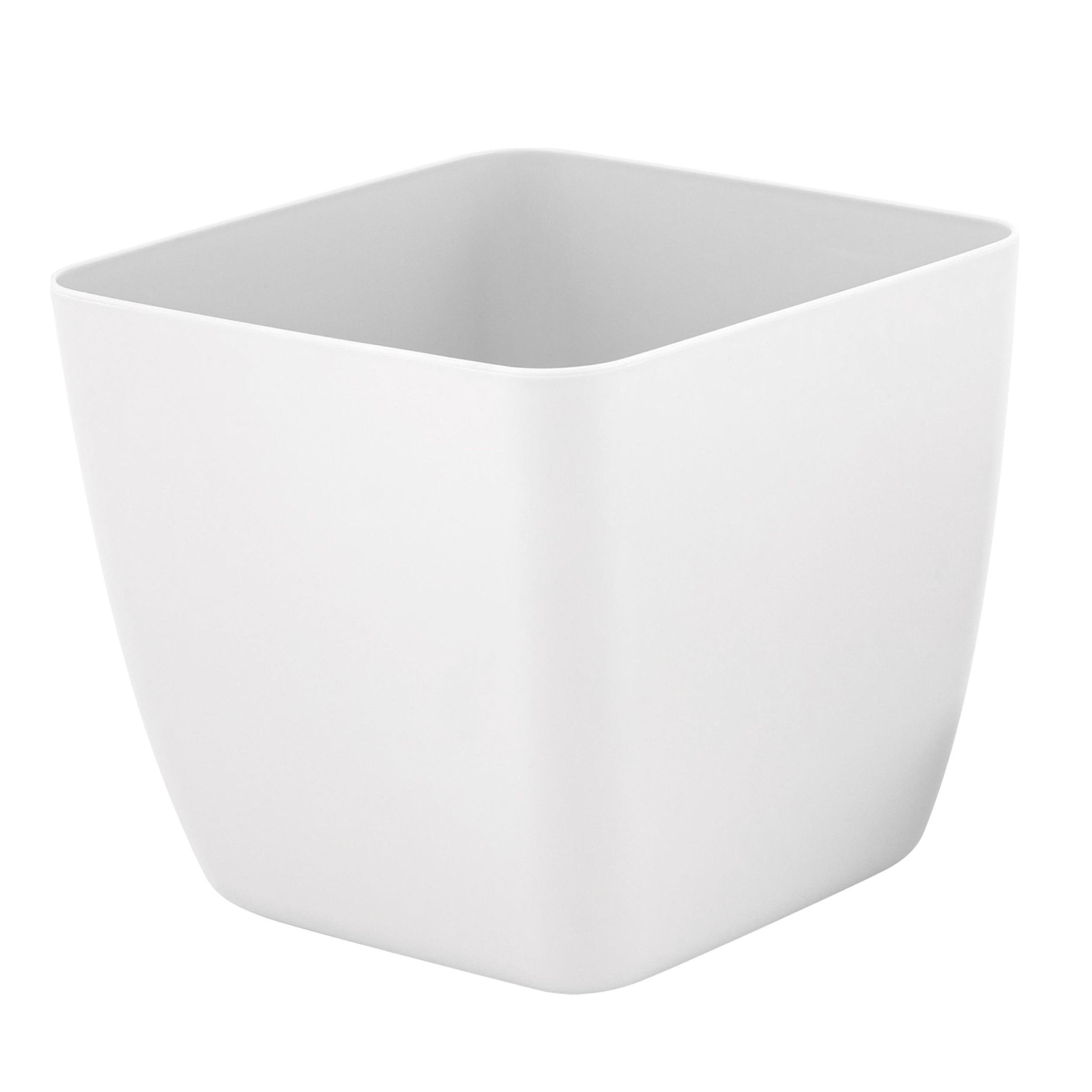 Горшок цветочный InGreen Vienna Белоснежный жасмин 1,5 л с дренажной вставкой квадратный