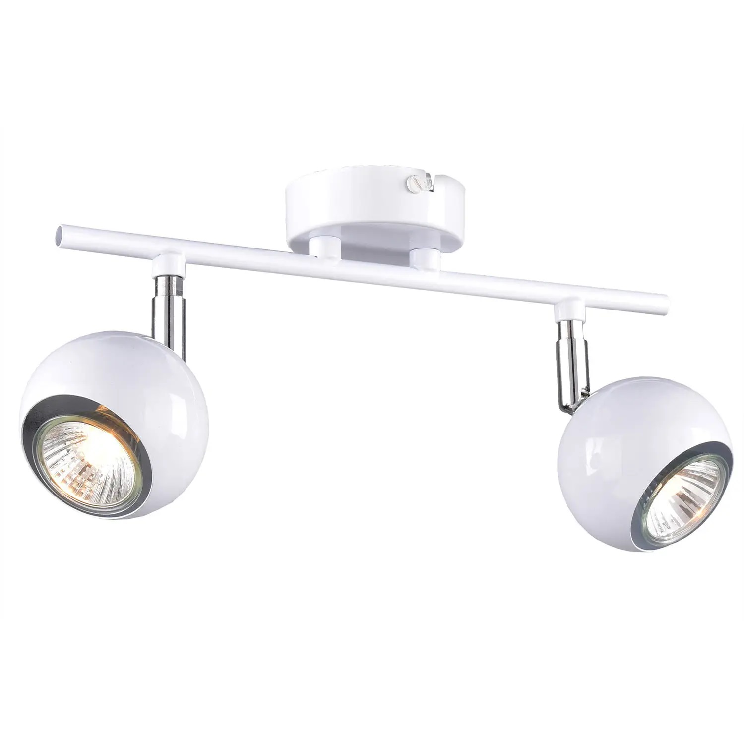 Светильник 2 ламп GU10 Портал РС20722 WT+CR/2C