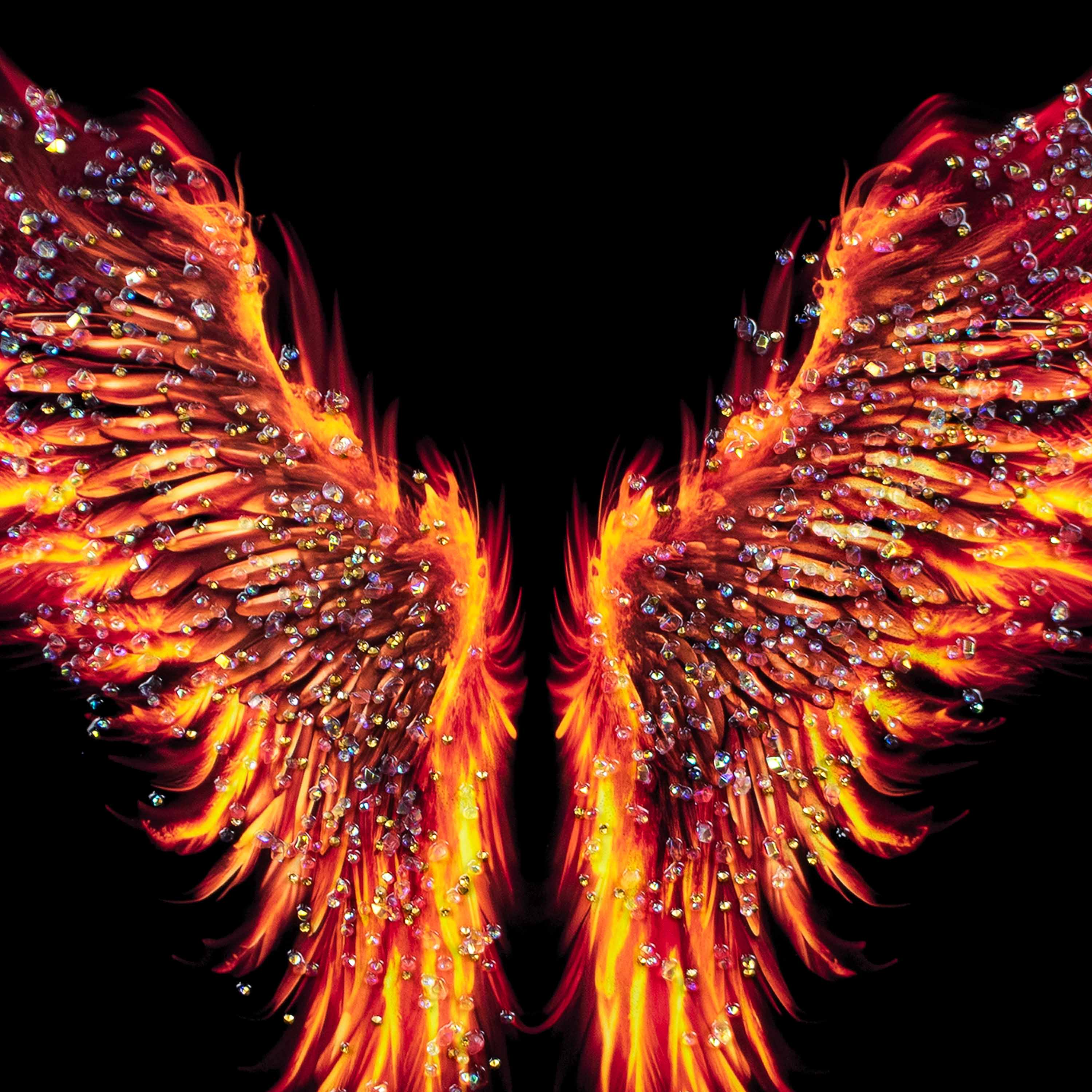 Картина интерьерная со смолой Крылья 50х60 см 2024-4969