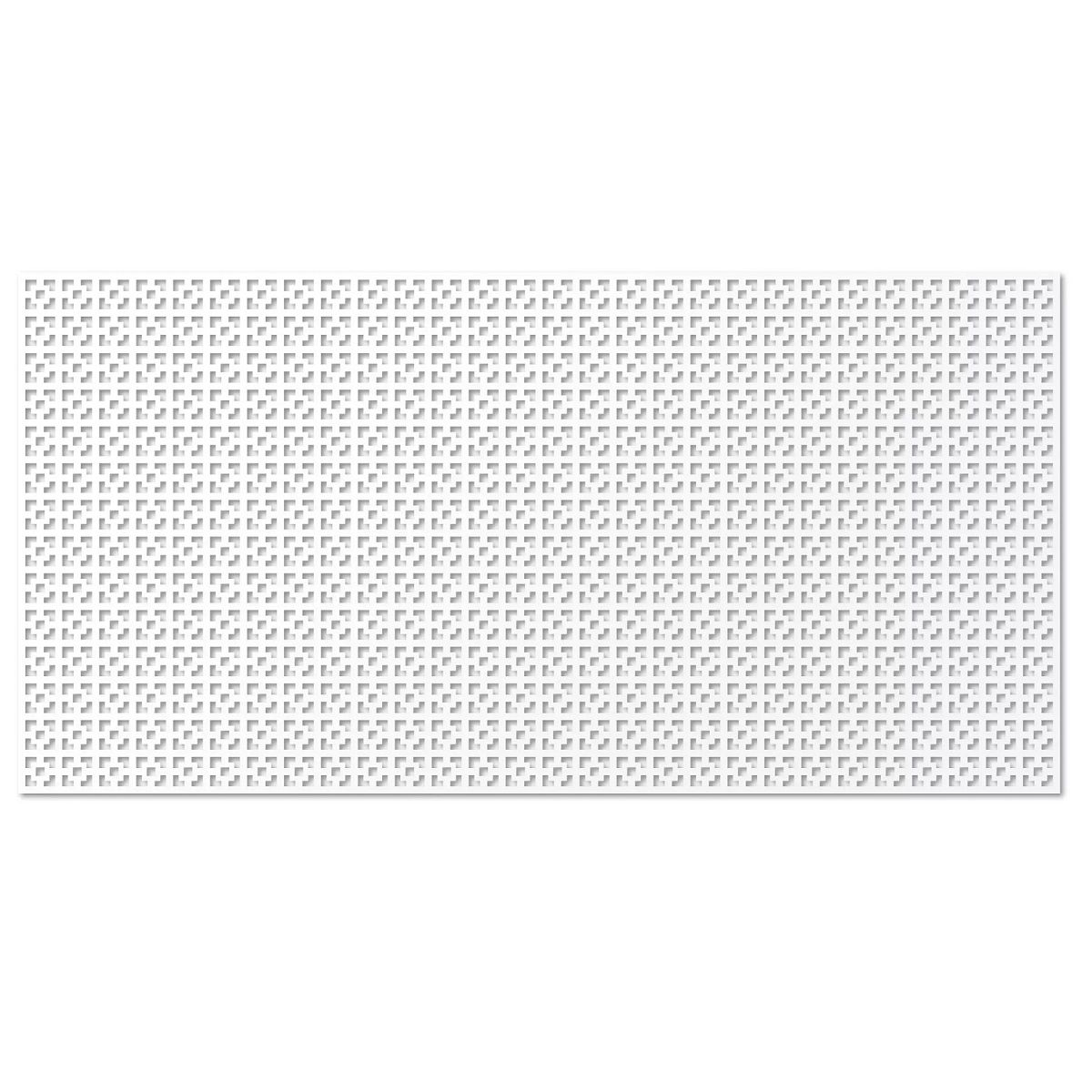 Панель перфорированная 1200х600 мм Дамаско белая