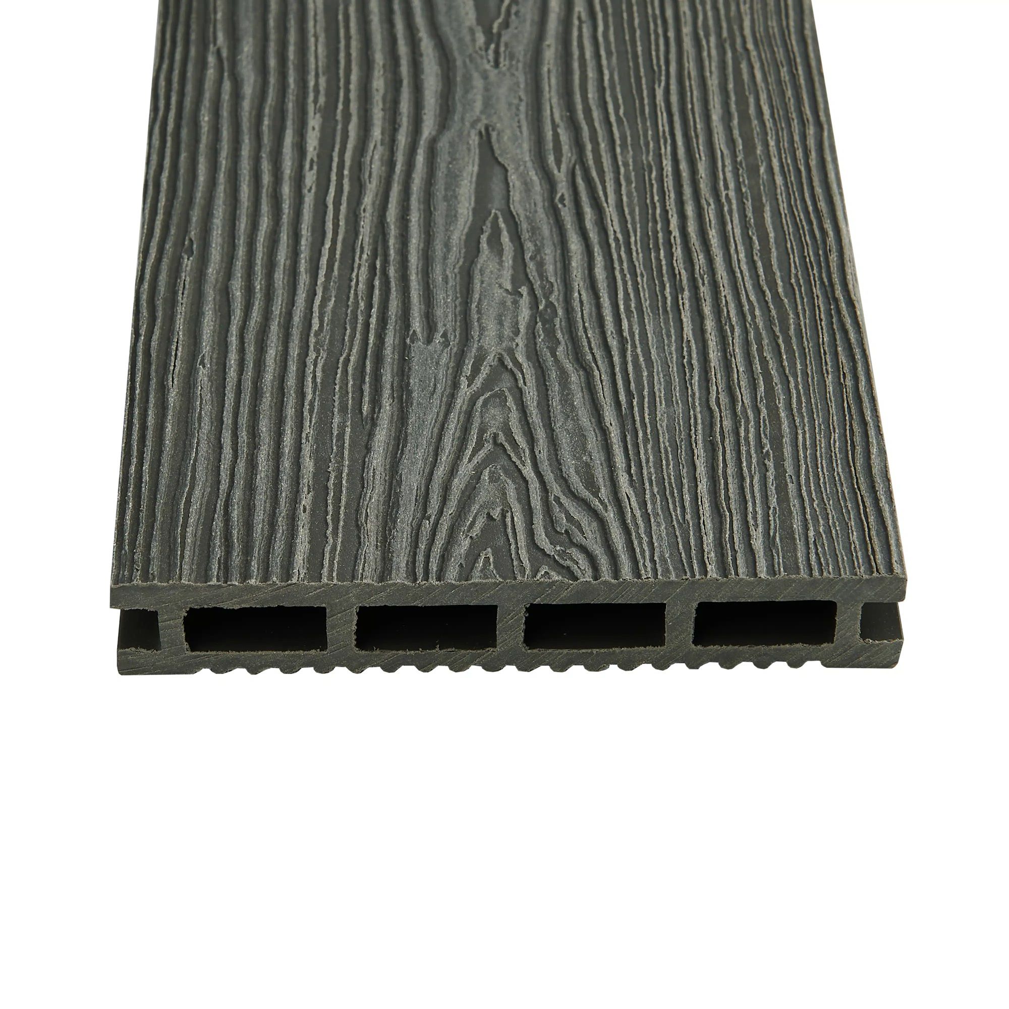 Доска террасная ДПК Варяжский Композит Серая 22х140х3000 мм