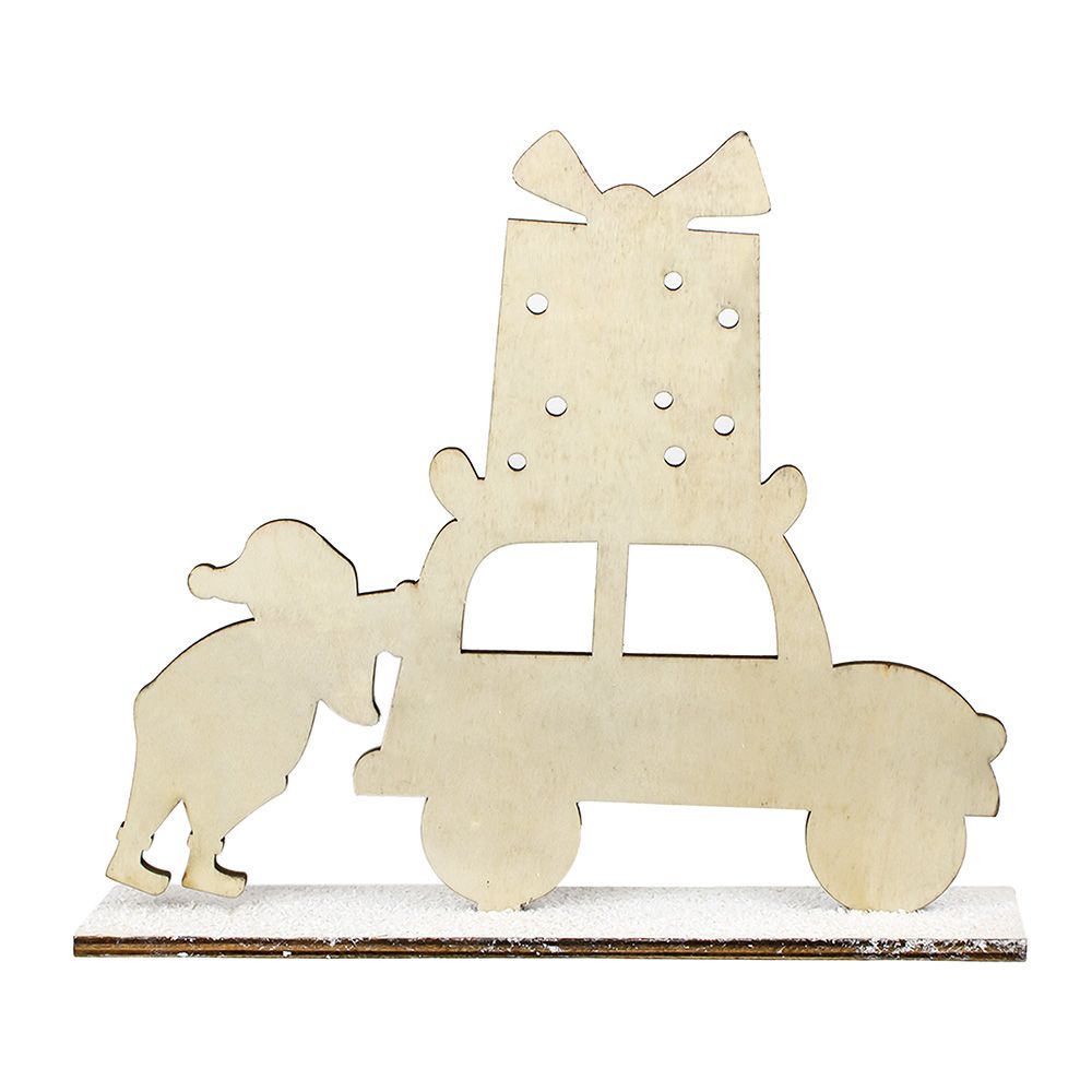 Украшение новогоднее Машина 20,3х17,5х4,5 см