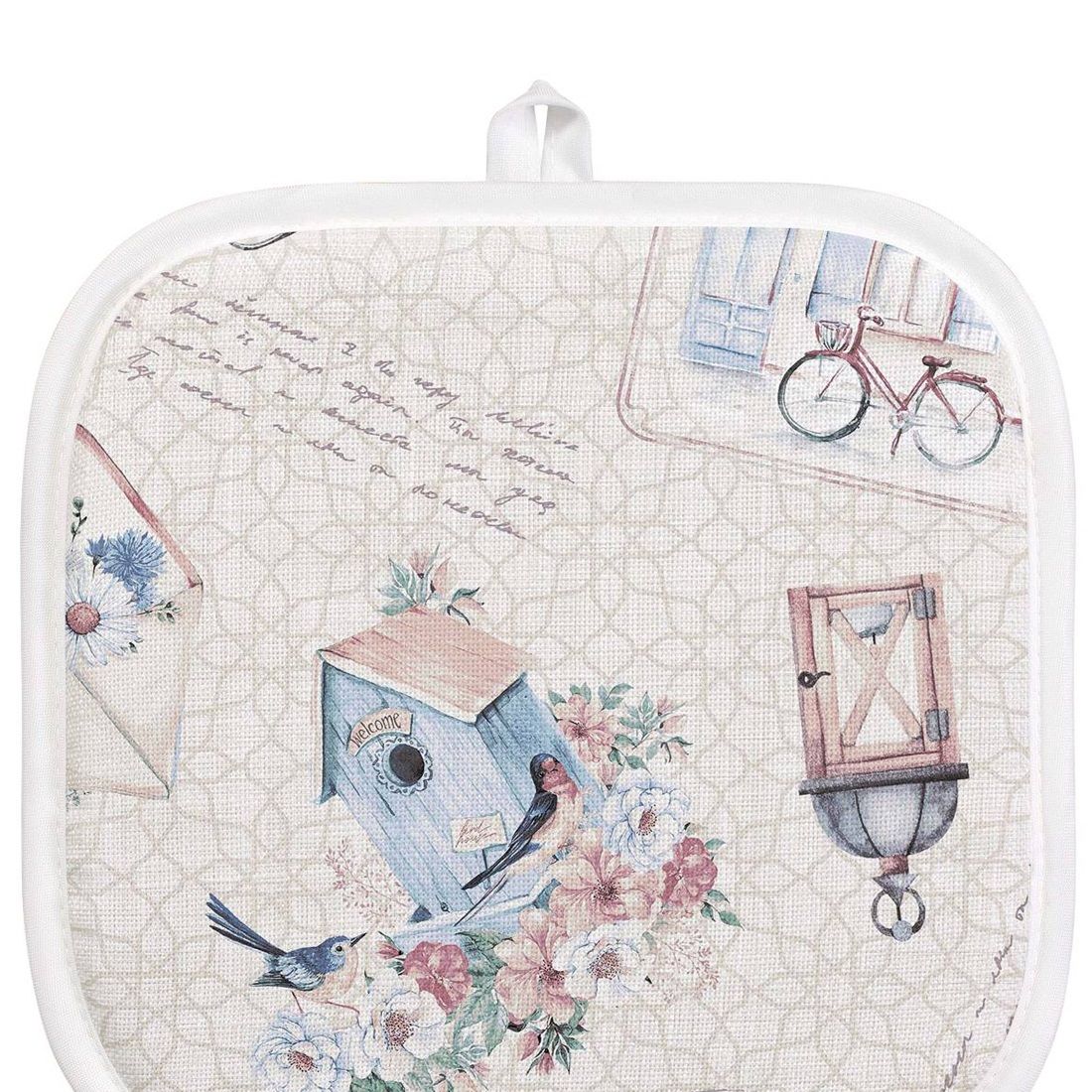 Прихватка двунитка СТ ХБ 8598/1 20х20 см Открытки