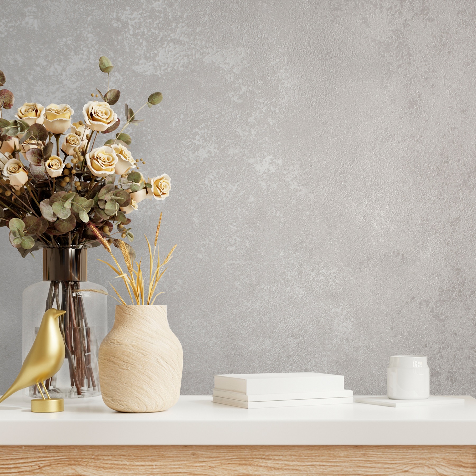 Обои Victoria Stenova Richard 585057 бежевые штукатурка 1,06х10 м