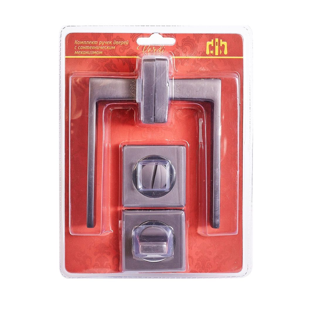 Комплект ручек Verdi 138MF/70 мат графит механизм L70+завертка