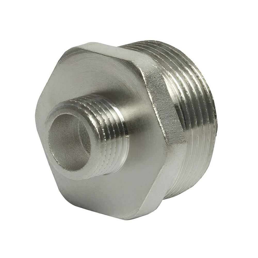 Ниппель переходной латунь 1/2"х1 1/4" НР/НР